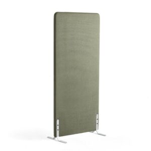 Ścianka podłogowa ZONE, 1700x800x46 mm, tkanina Rivet, białe podstawy, zielononiebieski