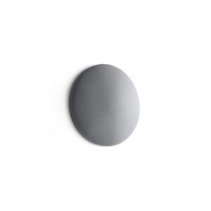 Panel akustyczny POLY, łukowaty okrąg, Ø550x140 mm, ścienny, jasnoszary