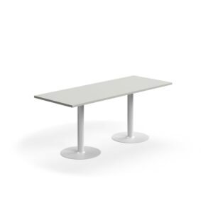Stół VERTICUS, 1800x700x720 mm, jasnoszary/biały