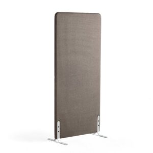 Ścianka podłogowa ZONE, 1700x800x46 mm, tkanina Hush, białe podstawy, jasnobrązowy