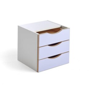 Organizer z szufladami RICO, 3 szuflady, fioletowy