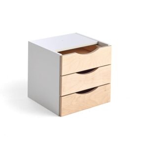 Organizer z szufladami RICO, 3 szuflady, brzoza