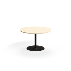 Stół VERTICUS, Ø1200x720 mm, brzoza/czarny
