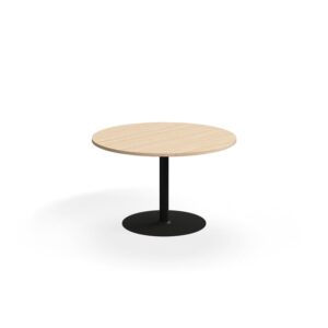 Stół VERTICUS, Ø1200x720 mm, dąb/czarny