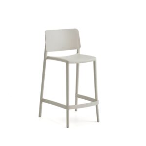 Krzesło barowe RIO, wys. siedziska 650 mm, jasnoszary