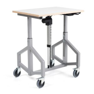 Wózek półkowy elektryczny ESD, 800x600x24 mm, beżowy