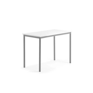 Stół BORÅS, 1200x600x900 mm, blat z funkcją tablicy suchościeralnej, szary aluminium