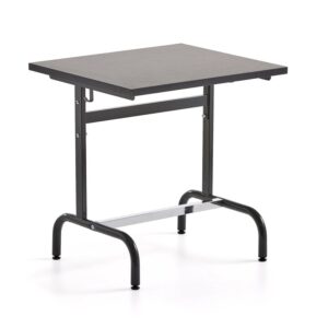 Ławka szkolna 180, linoleum, antracyt/szary