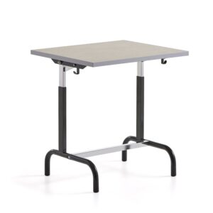 Ławka szkolna 182, linoleum, antracyt/szary