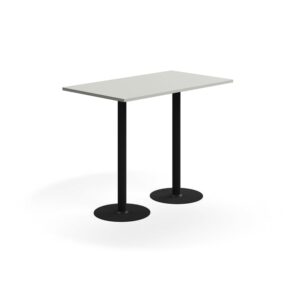 Stół barowy VERTICUS, 1400x800x1100 mm, jasnoszary/czarny