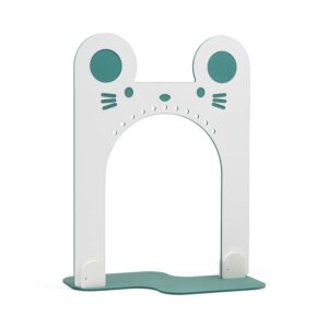 Ścianka działowa FOREST, mysz, biały/zielony