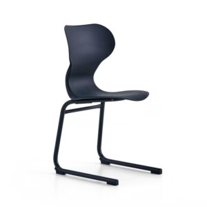 Krzesło BRIAN, płozy, antracyt/czarny