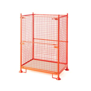 Sztaplowany kosz z siatki ATTACH, wys. wewn. 1500 mm, 750 kg