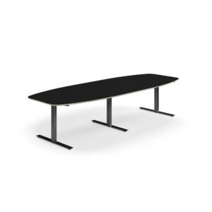 Stół konferencyjny NOVUS, 3200x1200 mm, czarny