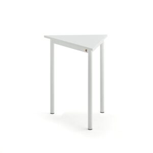Biurko BORÅS TRIANGEL, 700x600x720 mm, biały laminat, biały