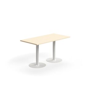 Stół VERTICUS, 1400x700x720 mm, brzoza/srebrny