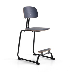Krzesło szkolne YNGVE, płozy, antracyt, antracyt, W 610 mm