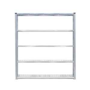 Regał TRANSFORM, moduł podstawowy, 5 półek, 2500x1800x600 mm, galwanizowany