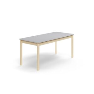 Stół DECIBEL, 1600x700x720 mm, HPL redukujący hałas, brzoza/szary