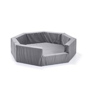 Kojec okrągły z pianki MELKER, jasnoszary