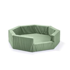 Kojec okrągły z pianki MELKER, zieleń mchu