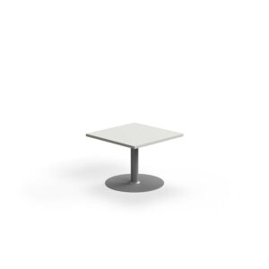 Stolik kawowy VERTICUS, 700x700x500 mm, jasnoszary/srebrny