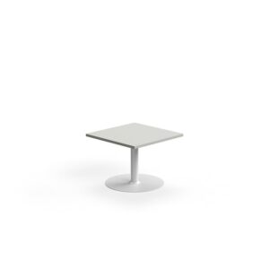 Stolik kawowy VERTICUS, 700x700x500 mm, jasnoszary/biały