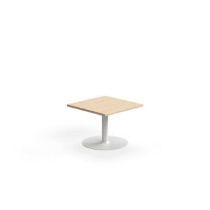 Stolik kawowy VERTICUS, 700x700x500 mm, dąb/biały