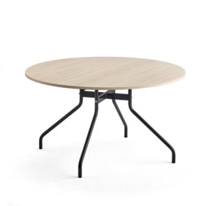 Stół AROUND, Ø1300 mm, brzoza laminat, antracyt
