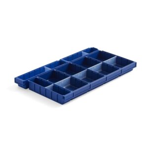 Wkład do szuflady MIX, do stelaża otwartego, G 500 mm