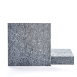 Panel akustyczny PATTERN, 4 szt., 600x600x40 mm, szary