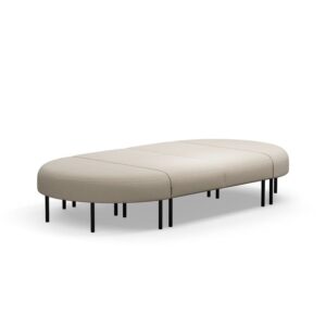 Ławka VARIETY, 8-osobowa, tkanina Pod CS, piaskowy