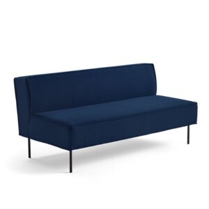 Sofa COPENHAGEN PLUS, 2-osobowa, tkanina, niebieski