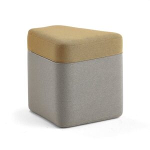 Puf POINT, piaskowy, pomarańczowy