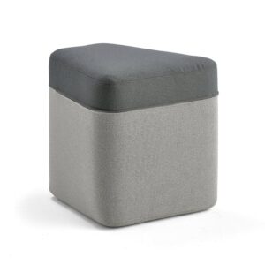 Puf POINT, jasnoszary, ciemnoszary