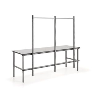 Uchwyt do ramy tylnej z 3 słupkami do stołu z regulacją ręczną MOTION, 2500 mm