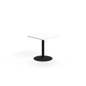 Stół VERTICUS, 700x700x720 mm, biały/czarny