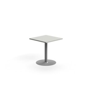 Stół VERTICUS, 700x700x720 mm, jasnoszary/srebrny