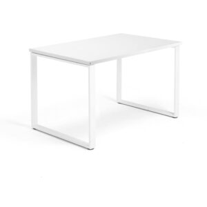 Biurko QBUS, rama O, 1200x800 mm, biały, biały