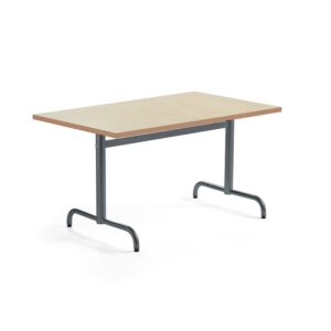 Stół PLURAL, 1200x800x720 mm, linoleum, beżowy, antracyt