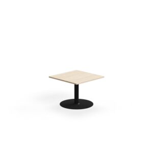 Stolik kawowy ALVA, 700x700x500 mm, laminat wysokociśnieniowy, czarny/brzoza