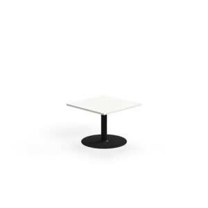 Stolik kawowy ALVA, 700x700x500 mm, laminat wysokociśnieniowy, czarny/biały