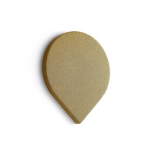 Panel akustyczny POLY, kropla, 725x600x56 mm, ścienny, żółty