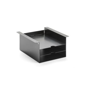 Przegrody podblatowe QBUS, model niski, czarny