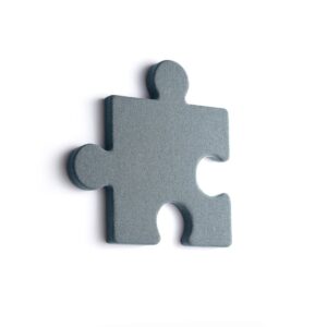 Panel akustyczny POLY, puzzel, 700x700x50 mm, ścienny, jasnoniebieski