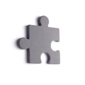 Panel akustyczny POLY, puzzel, 700x700x50 mm, ścienny, fioletowy