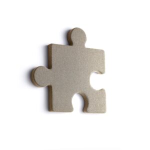 Panel akustyczny POLY, puzzel, 700x700x50 mm, ścienny, beżowy