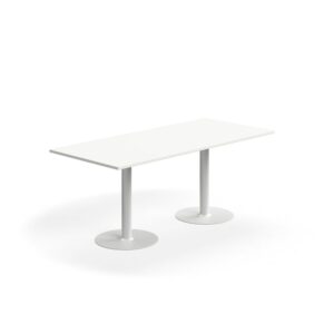 Stół ALVA, 1800x800x720 mm, laminat wysokociśnieniowy, biały