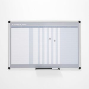 Tablica planu frekwencji MABEL, magnetyczna, 900x600 mm