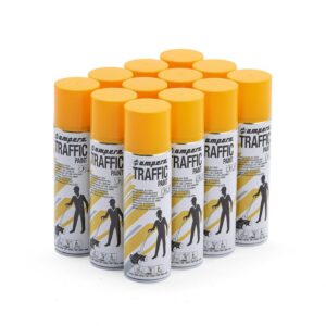 Spray do znakowania, 12 sztuk, 500 ml, żółty